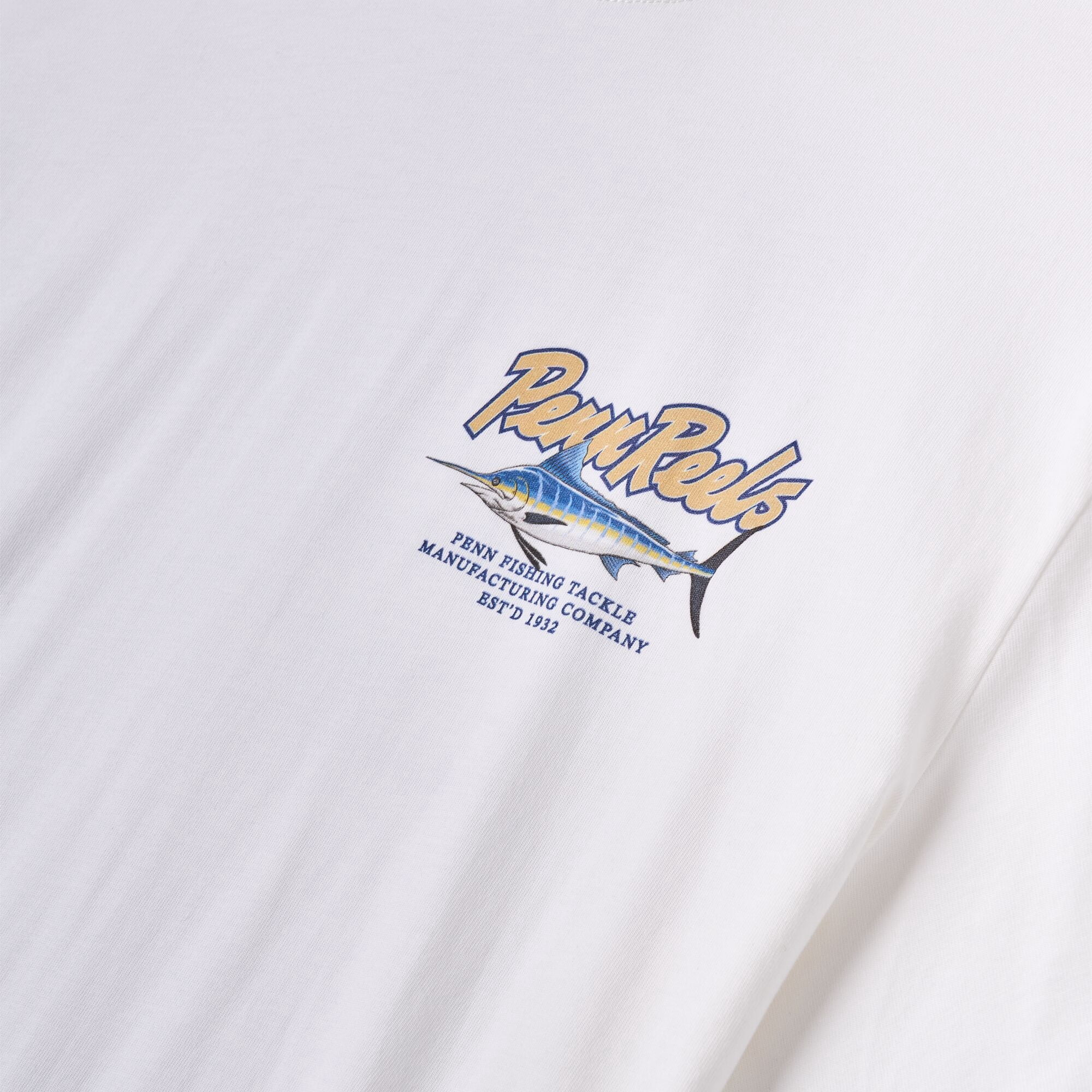 PENN Marlin Short Sleeve T-Shirt, White, Size L