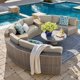 thumbnail image 1 of Rattan Sofa Combination Garden Leisure Outdoor Living Room Semi-circular Arc Rattan Chair Terrace Outdoor Custom Furniture WKGF My Lux Decor Round, 1 of 19