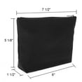 thumbnail image 2 of Aspire 30-Pack Canvas Zipper Bags, Blank Pouches for School DIY Project, 7-1/2 x 5-1/8 x 1-1/2 Inch - Black, 2 of 6