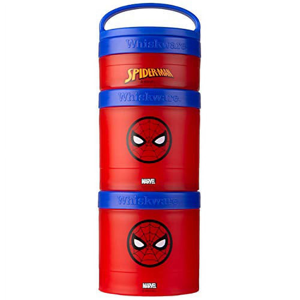 Whiskware Containers for Toddlers and Kids 3 Stackable Snack Cups for  School and Travel 1/3 cup+1 cup+1 cup Captain America Character 1/3 cup+1  cup+1 cup Captain America Character