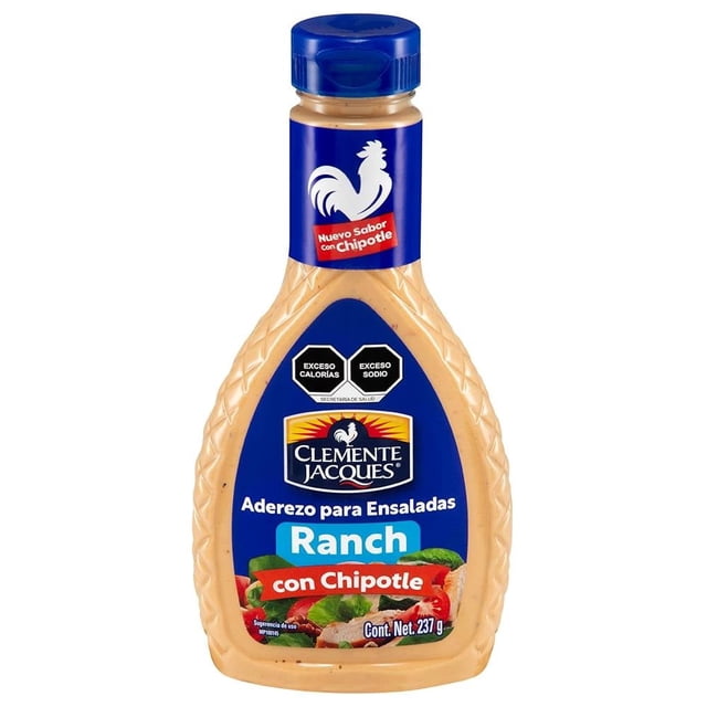 Aderezo para ensaladas Clemente Jacques ranch con chipotle 237 g