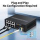 thumbnail image 5 of 8 Port Ethernet Switch 2.5Gbps Network Switcher + 1 Port 10G Fiber Slot Home Lab Network Switch Plug and Play- Plug, 5 of 5