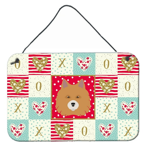 Carolines Treasures CK5196DS812 Elo Dog Love Wall or Door Hanging Prints 8x12 multicolor