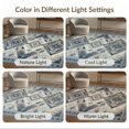 thumbnail image 7 of ODIKA 5'x7' Washable Area Rug Accessories Farmhouse Interlocking Vanity Decorations Organization for Guest Room, Lounge, Apartment, Non-Slip Low Profile, Stain Resistant, 7 of 7