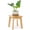 Square, variant on Bamboo Wooden Step Stools for Adults and Kids, Round Cushion Foot Stool, Foot Rest for Bedroom, Living Room, Office