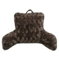thumbnail image 2 of Better Homes & Gardens Georgina Faux Fur Backrest Pillow, Dark Brown, 2 of 4
