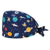 Diahey Fashion Cotton Print Nurse Doctor Adjustable Hat Unisex Scrub Cap