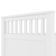 thumbnail image 2 of Noble House Renee Twin Size Captain Bed with Bookcase Headboard and 4 Storage Drawers, Solid Wood Frame, White, 2 of 12