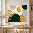 thumbnail image 5 of Botanical Leaves and Abstract Arches on Off-White Background, Serene Minimalist for Plant Lovers, Botanical Wall Art, Housewarming Gift Tapestry Wall Hanging for Bedroom and Living Room, 5 of 7