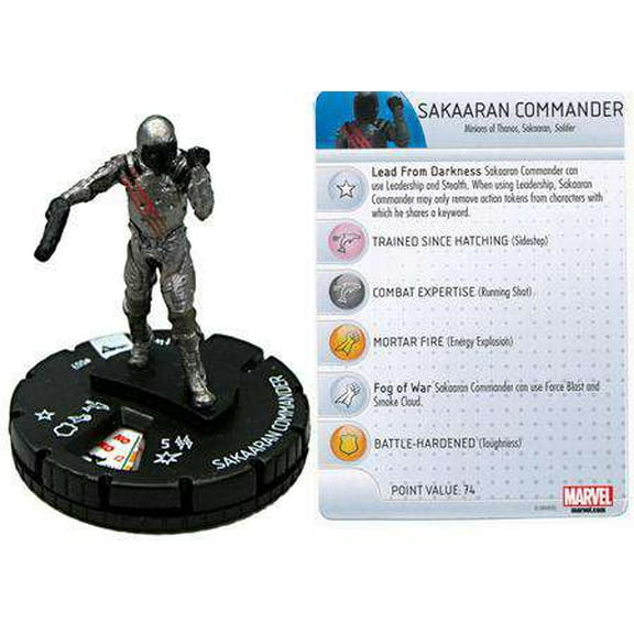 Marvel Guardians of the Galaxy HeroClix Single Figure Sakaaran Commander #007