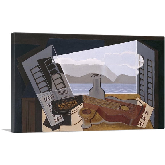 ARTCANVAS The Open Window Canvas Art Print by Juan Gris - Size: 40" x 26" (1.50" Deep)