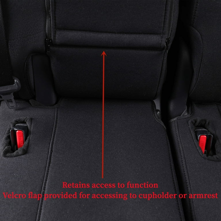 Coverdream Custom Fit Camry Car Seat Covers for Toyota Camry Hybrid 2012 2013 2014 2015 2016 2017 Polyester Black Full Set