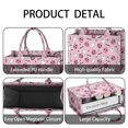 thumbnail image 4 of Large Capacity Tote Bag,Halloween Pink Ghosts and Heart Pumpkins Handbag Fashion Luxury Tote Bag,15.7"x13"x 5.1" Inches,Laptop Compatible, 4 of 6