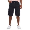 thumbnail image 1 of XRAY Mens Belted Double Pocket Casual Cargo Shorts, navy, 32, 1 of 1