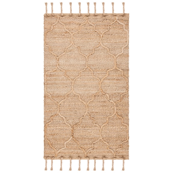 SAFAVIEH Natural Fiber Cohen Solid Area Rug, Natural, 4' x 6'
