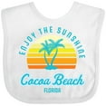 thumbnail image 3 of Inktastic Summer Enjoy the Sunshine Cocoa Beach Florida in Blue Boys or Girls Baby Bib, 3 of 4