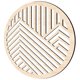 thumbnail image 4 of Beige Wood Wall Decor Round Panel Art For Home Decoration Easy Installation 30x30cm 1Pcs, 4 of 4
