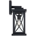 John Timberland Woodland Park Outdoor Wall Light Fixture Black Dusk To