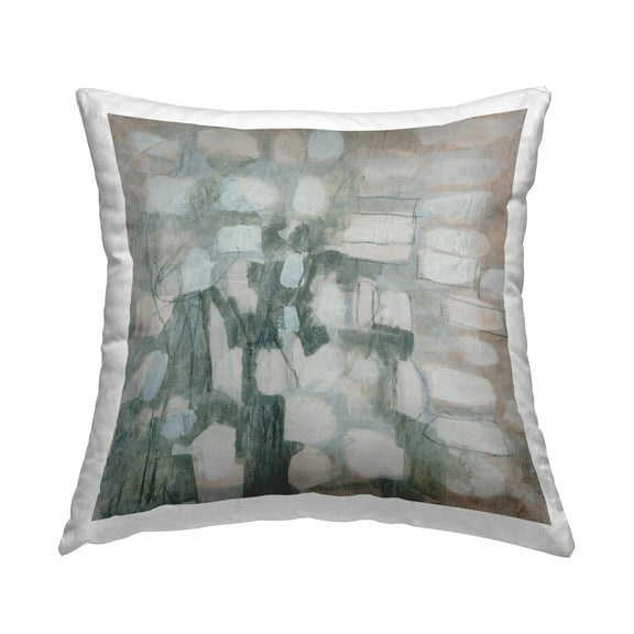 Stupell Industries Scattered Grey Shapes Decorative Printed Throw Pillow Design by June Erica Vess