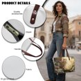 thumbnail image 5 of Eheartsgir Waterproof Top Handle Bag for Travel Daily, Owl and Daisy Pattern Inner Pocket Handle Handbag with with Inner Pocket, 5 of 6