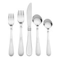 Mainstays Camfield 20 Piece Stainless Steel Flatware Set, Silver