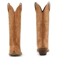 thumbnail image 5 of SMILIN Western Cowgirl Boots for Women, Mid-Calf Embroidered Pointed Toe Tall Country Boots, Tan, Size 8, 5 of 6