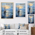 thumbnail image 4 of Designart "Reflecting on Sailing Boats V" Coastal Boat Floater Framed Canvas Art Print, 4 of 7