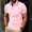 Pink, variant on WIZUTIZ Men's Button-Down Shirt Solid Color Short Sleeve Turndown Collar Everyday Shirt Moisture Wicking Breathable Lightweight Summer Sports Top