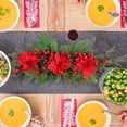 thumbnail image 6 of 26.18 Inch Christmas Wreath for Front Door, Xmas Home Wall Windows Outdoor, Farmhouse Xmas Wreath Decorated with Red Berries, Artificial Flowers and Hanging Balls Colorful Ornaments, 6 of 7