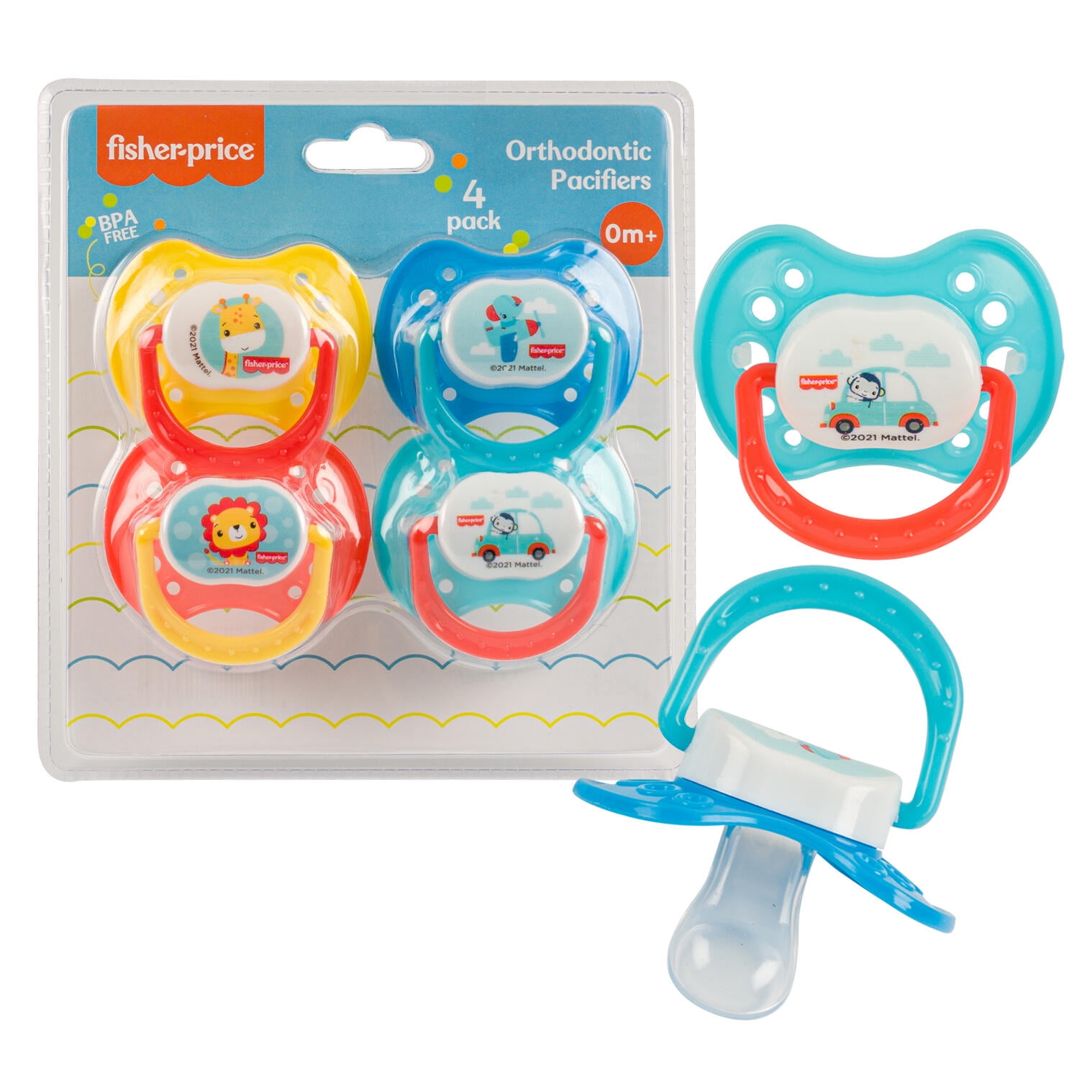 Wholesale Fisher Price 30ct Pacifier and Toy Wipes MULTICOLR