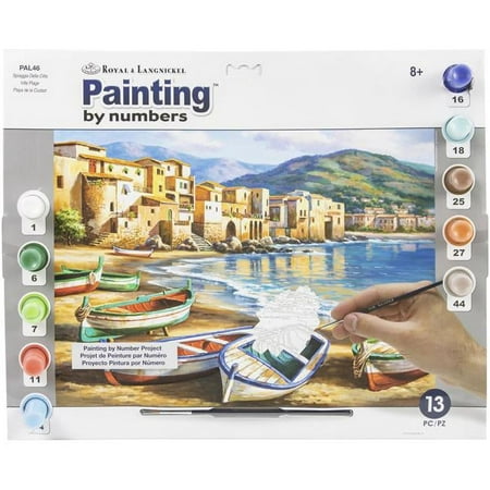 UPC: 0090672382009 | Royal Brush PAL-46 15.37 x 11.25 in. Paint By Number Kit-Spiaggia Della Citta
