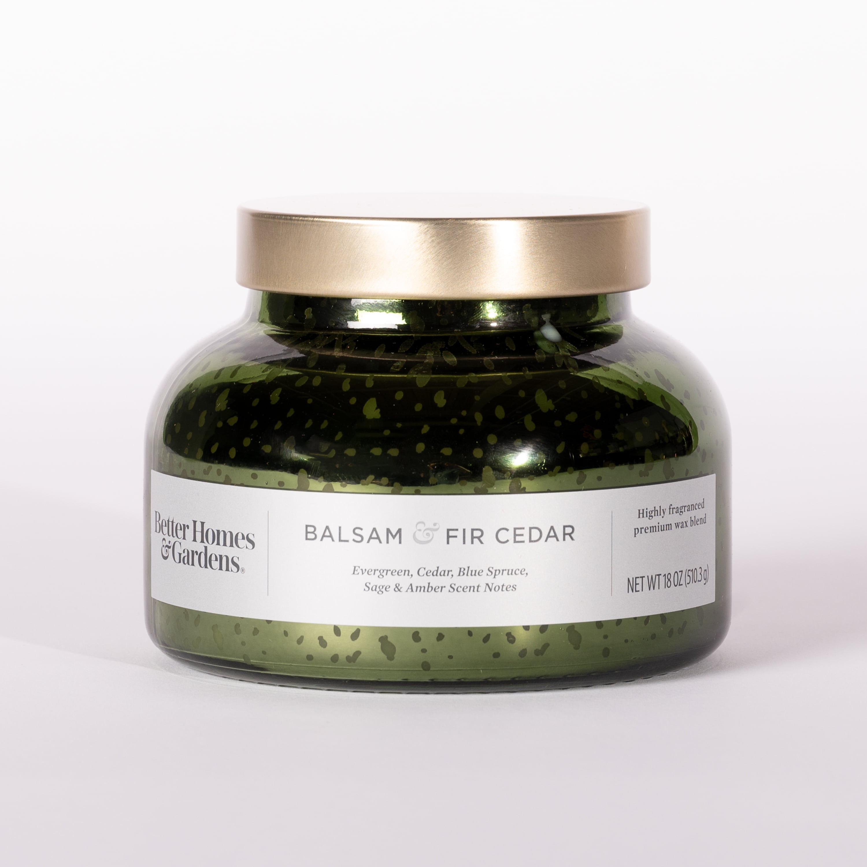 Better Homes & Gardens 18oz Balsam & Fir Cedar Mercury 2-Wick Jar Candle