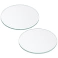 thumbnail image 1 of Unique Bargains 2.05x0.08' Dia Flashlight Glass Lens, 2 Pcs Polished Edge Glass Lens, Transparent, 1 of 5