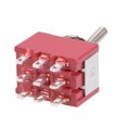 thumbnail image 3 of 2pcs Latching Rocker Toggle Switch 2A250VAC/5A120VAC 9P ON-ON  MTS-302 Red, 3 of 3