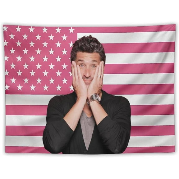 Patrick Actor Dempsey Flag Tapestry Poster Perfect for Fans Room Bedroom Living Room Dorm Or Outdoor Wall Decoration Merch