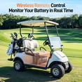 thumbnail image 4 of HumsiENK 48V Lithium Battery Golf Cart with Bluetooth, 48V LiFePO4 Golf Cart Battery, 15000+ Deep Cycle Battery, Built-in 200A BMS with Low-Temp Protection for RV, Solar, Marine, 4 of 11