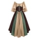 thumbnail image 5 of Disfraz de Cosplay medieval para mujer, vestido gótico renacentista con corsé para Halloween, vestido de fiesta de carnaval con mangas acampanadas, 5 of 5