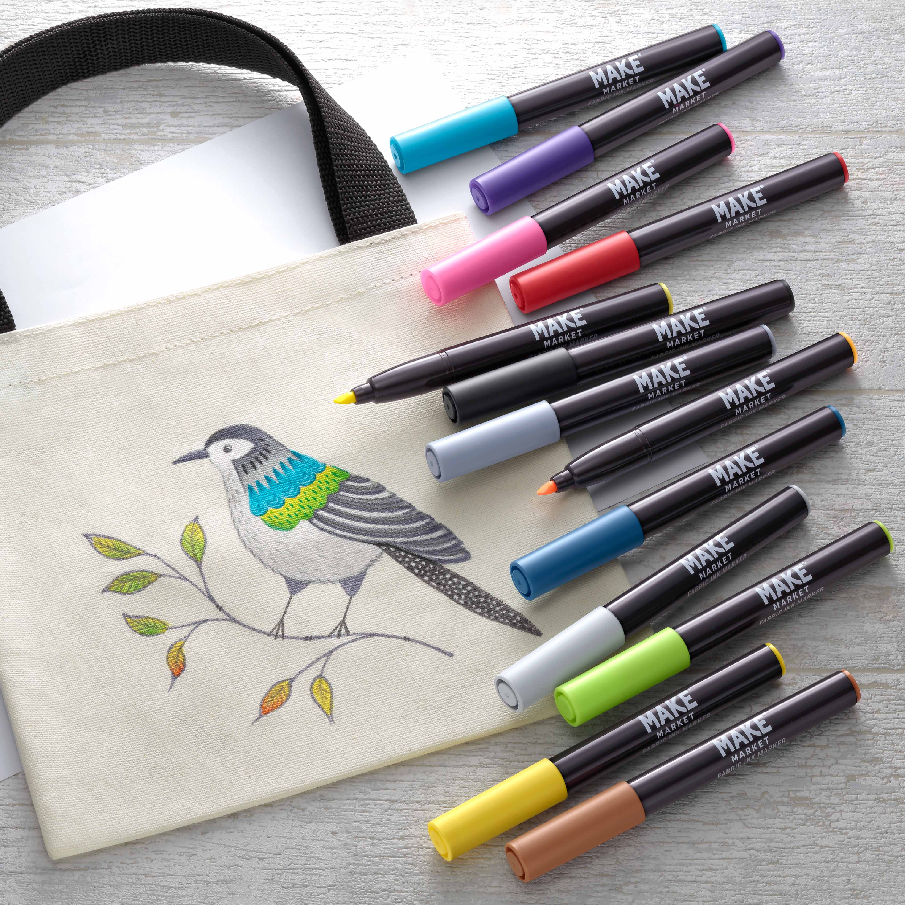 Chisel Tip Fabric Ink Markers by Make Market