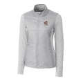 thumbnail image 2 of Women's Cutter & Buck Gray Louisville Cardinals Vault Stealth Hybrid Quilted Full-Zip Jacket, 2 of 3