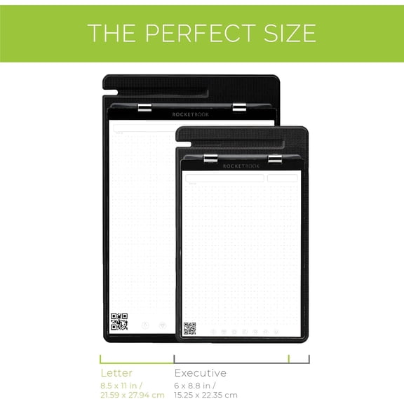 Orbit Legal Pad Letter - Smart Reusable Legal Pad - Gray, Lined/Dot-Grid