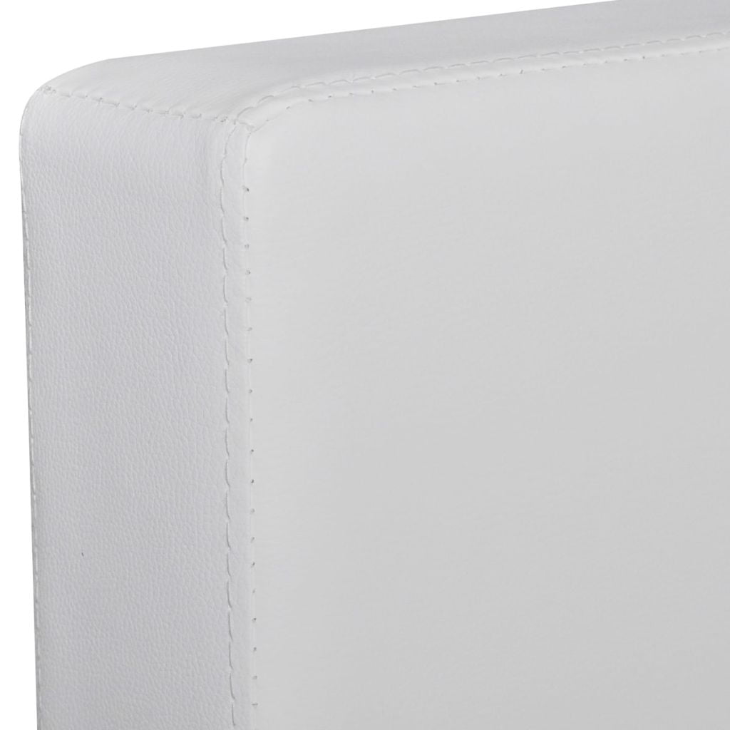 Kepooman Modern L-Shape Leather Sectional Sofa for Living Room Apartment, White Kepooman Modern L-Shape Leather Sectional Sofa for Living Room Apartment, White