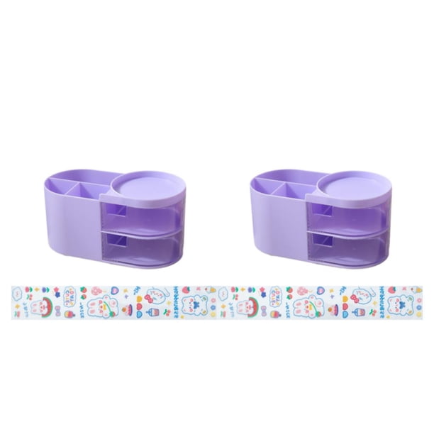 Sidaley Desktop Pen Holder Cute Multi-functional Partition Case Stationery Drawer Pencil Organizer Box Storage for Office Supplies Type8 NO8