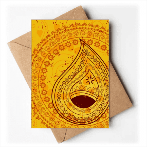 Printing Repeat Cloth Yellow Colorful Art Greeting Cards You are Invited Invitations