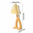 thumbnail image 3 of Todaioua Triangles Cleaning Brush with Foldable Handle - Heavy Duty Nylon Bristles NonSlip Base for Kitchenware Bathroom Appliance Sink Cleaning, Multifunctional Pot Gap Crevice Scrubber, 3 of 7
