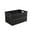 Black, variant on VENTORA Foldable Hollow‑Ventilated Plastic Storage Crate, Stackable Portable Organizer Bin With Built‑In Side Handles, Collapsible Flat‑Design Storage Basket for Stationery Cosmetics Toys