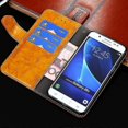 thumbnail image 4 of Funda de piel sintética y TPU con diseño geométrico para iPhone XR, color amarillo, 4 of 5