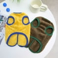 thumbnail image 6 of 2022 Mao Mao Smiley Velvet Double-sided Cotton Velvet Dog Clothes Autumn And Winter Warm Pet Dog Clothing yellow L, 6 of 8