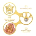 thumbnail image 3 of Unique Bargains Mini Crown Cake Toppers for Birthday Cake Decor Wedding Party Gold, 3 of 6