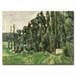 Trademark Fine Art "The Poplars 1879" Canvas Art by Paul Cezanne
