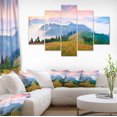 thumbnail image 1 of Panorama Carpathien Foggy - Photo de Paysage Impression sur Toile, 1 of 3